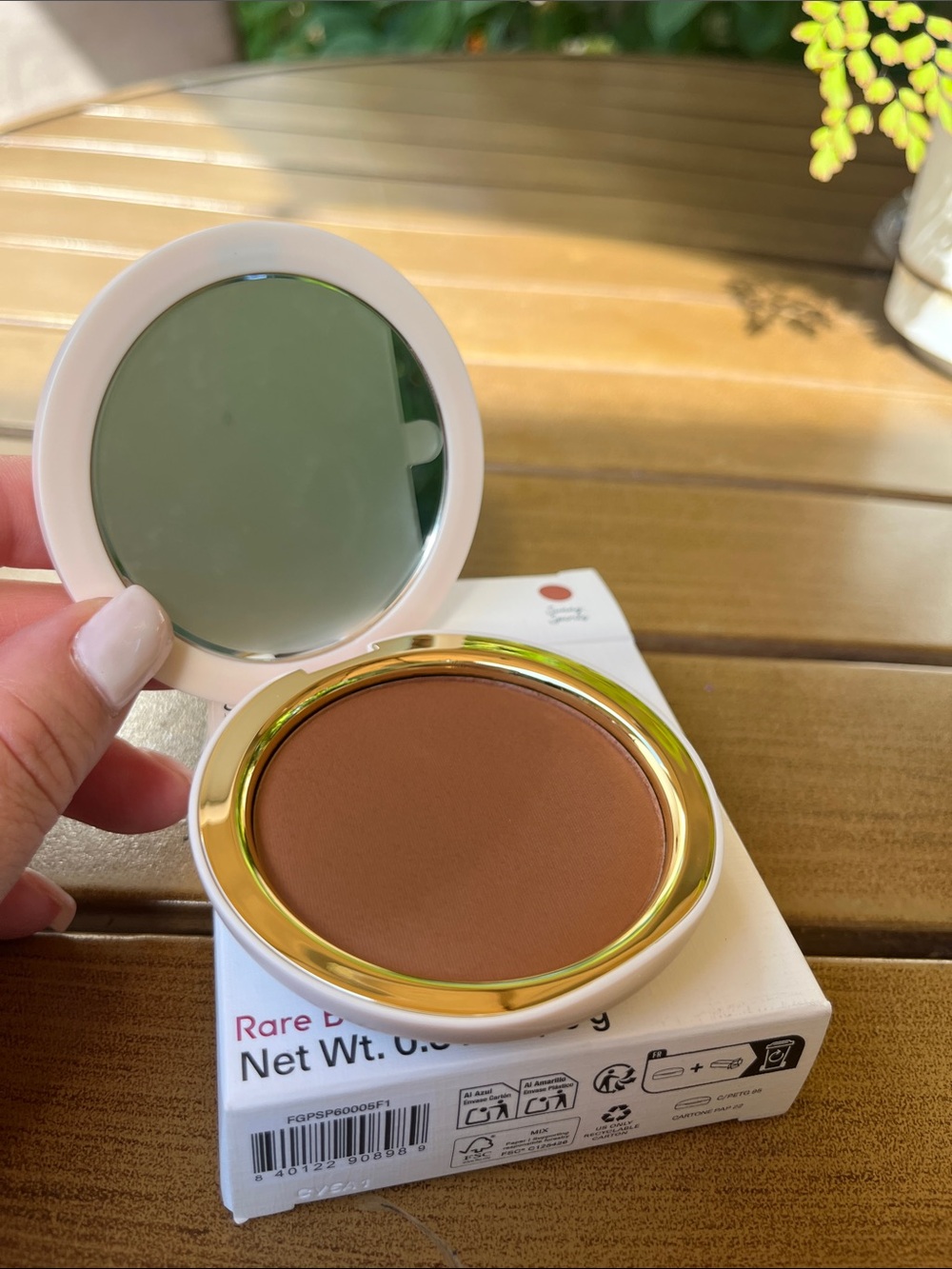Rare Beauty Warm Wishes Soft Matte Powder Bronzer - Sunny Spirits (Warm Brown)